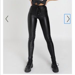 Showpo Quick Question Leather-look Pants